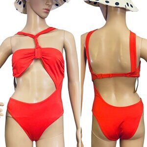 Etam Teleza Asymmetrical One-Piece Swimsuit Size XS Recycled Polyester Womens